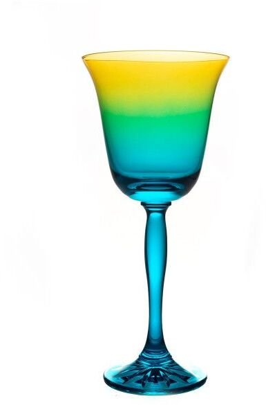 Crystal Julia Kieliszki do wina czerwonego kolorowe 6 sztuk