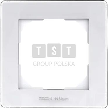 Ramka pojedyncza biała FG-01 Tech Sterowniki