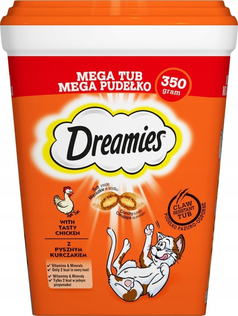 Dreamies DREAMIES Mix Smaków z Kurczakiem i Serem - przysmak dla kota - 350 g