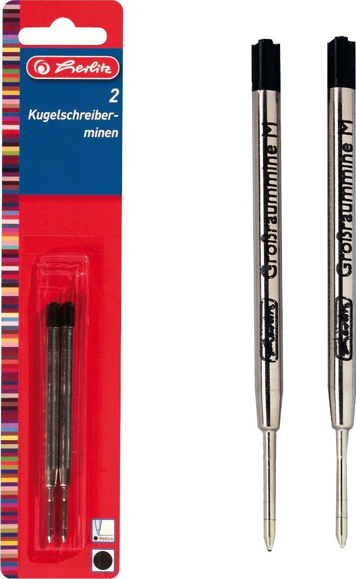 Herlitz Wkład do długopisów Parker Czarny (0008608903)