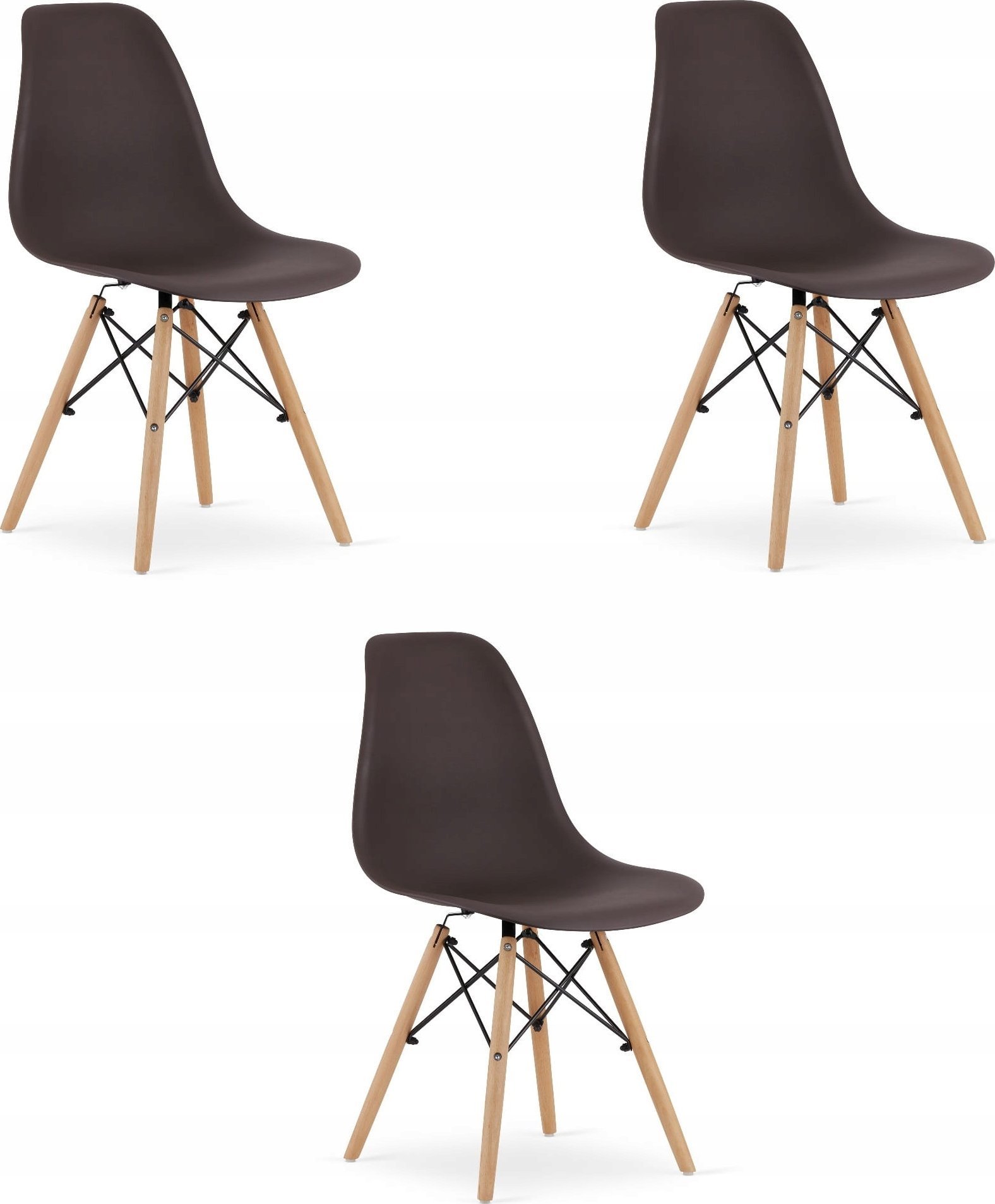 Leobert Krzesło OSAKA kawa / nogi naturalne x 3