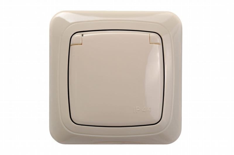 TV SOCKET F TYPE ITVL-1-01 A/B CREAM