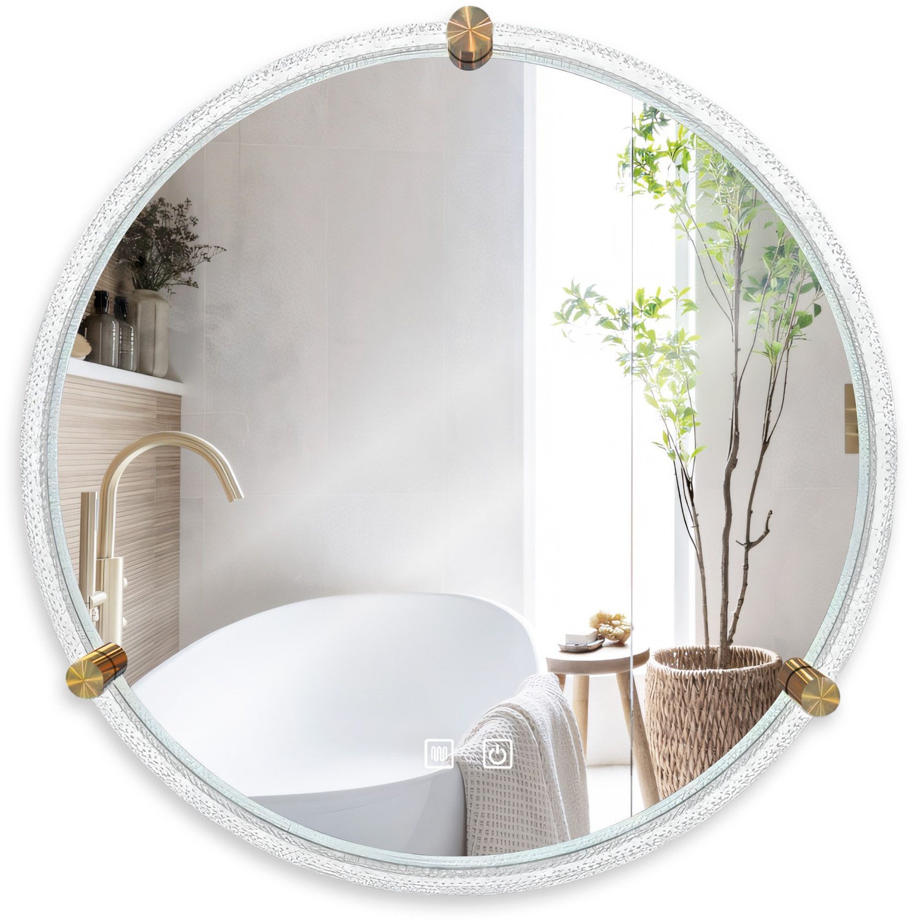 LUSTRO ŚCIENNE LED Z RAMĄ 70cm BL805