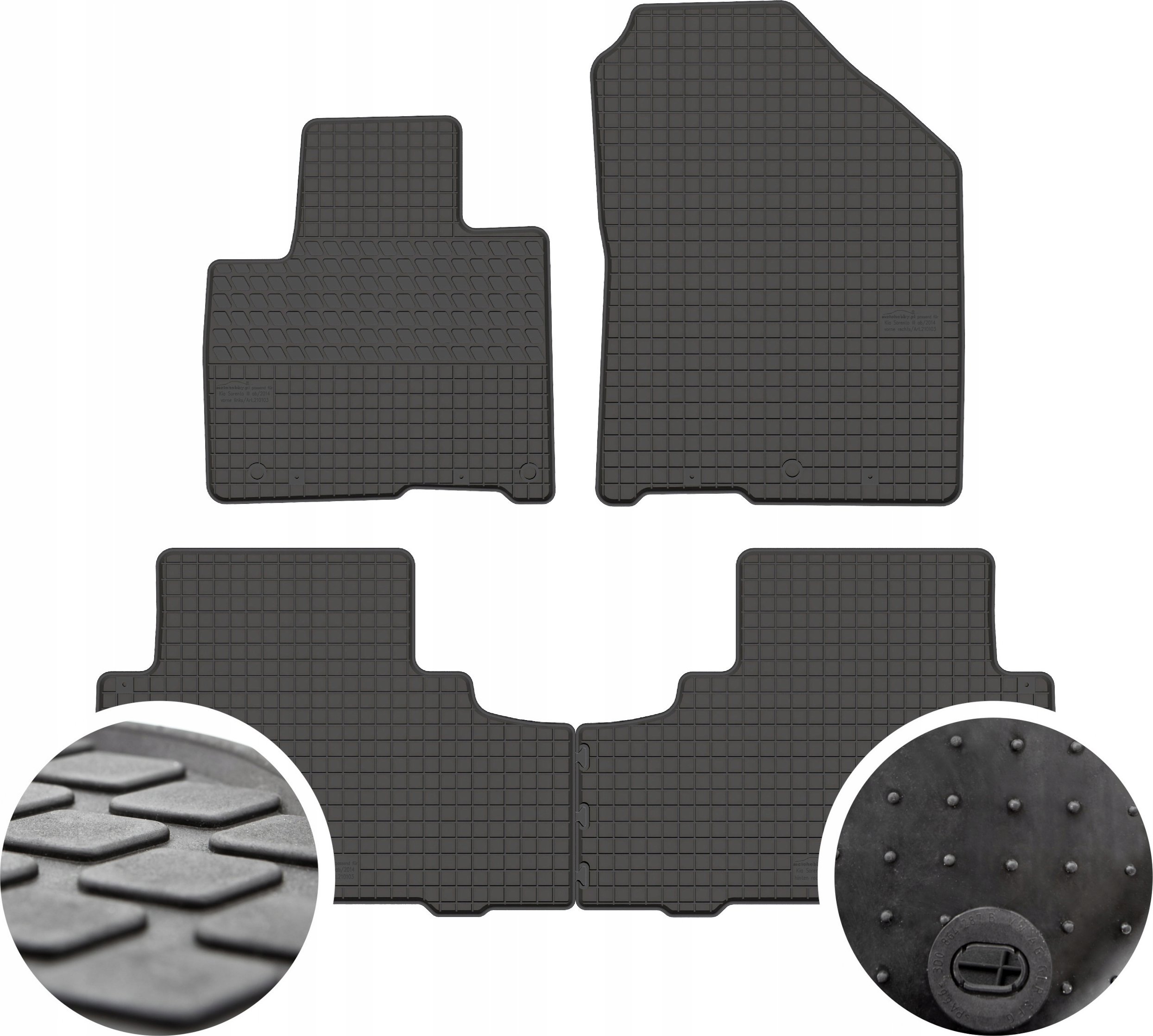 GeyerHosaja Dywaniki gumowe do Kia Sorento III
