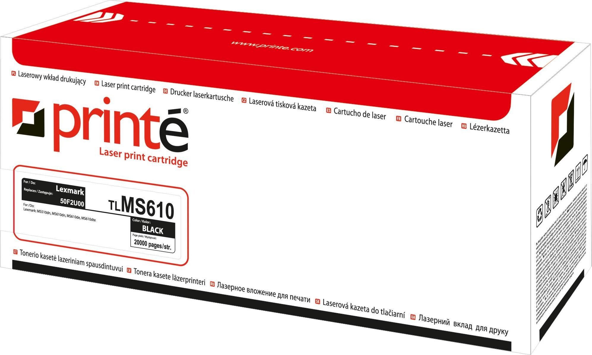 Toner Printe TLMS610 Black Zamiennik 50F2U00 (FCPPRTLXMS610)