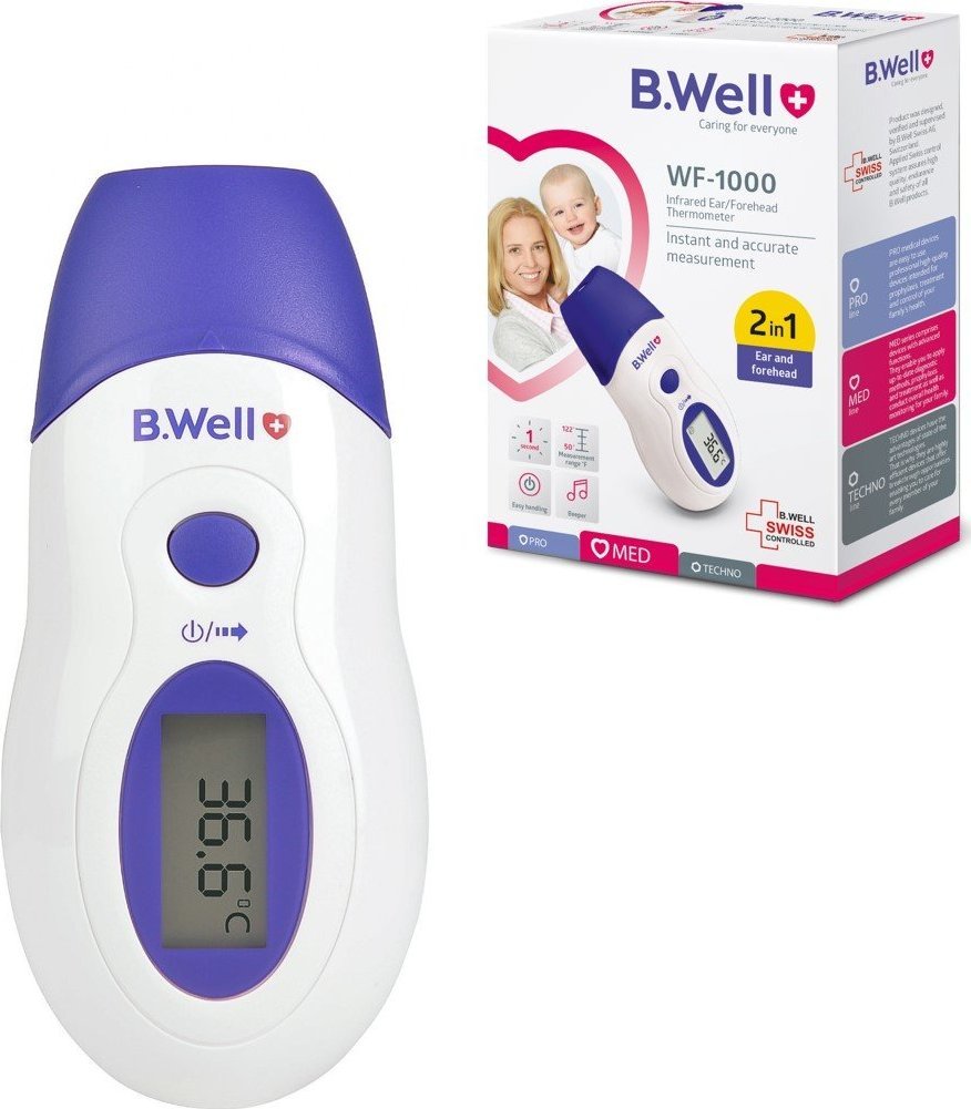 Termometr B.Well Termometr na podczerwień WF-1000