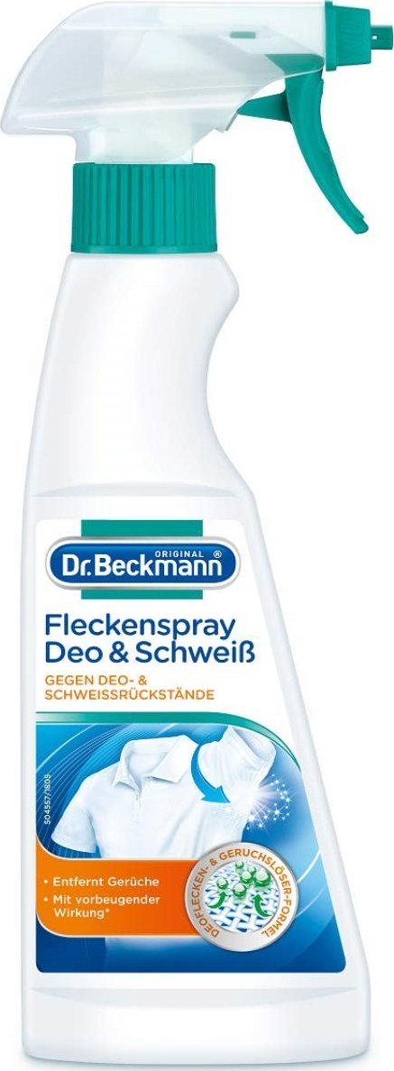 Dr. Beckmann Flecken Spray Deo & Schweiss Odplamiacz spray na uporczywe plamy 250ml