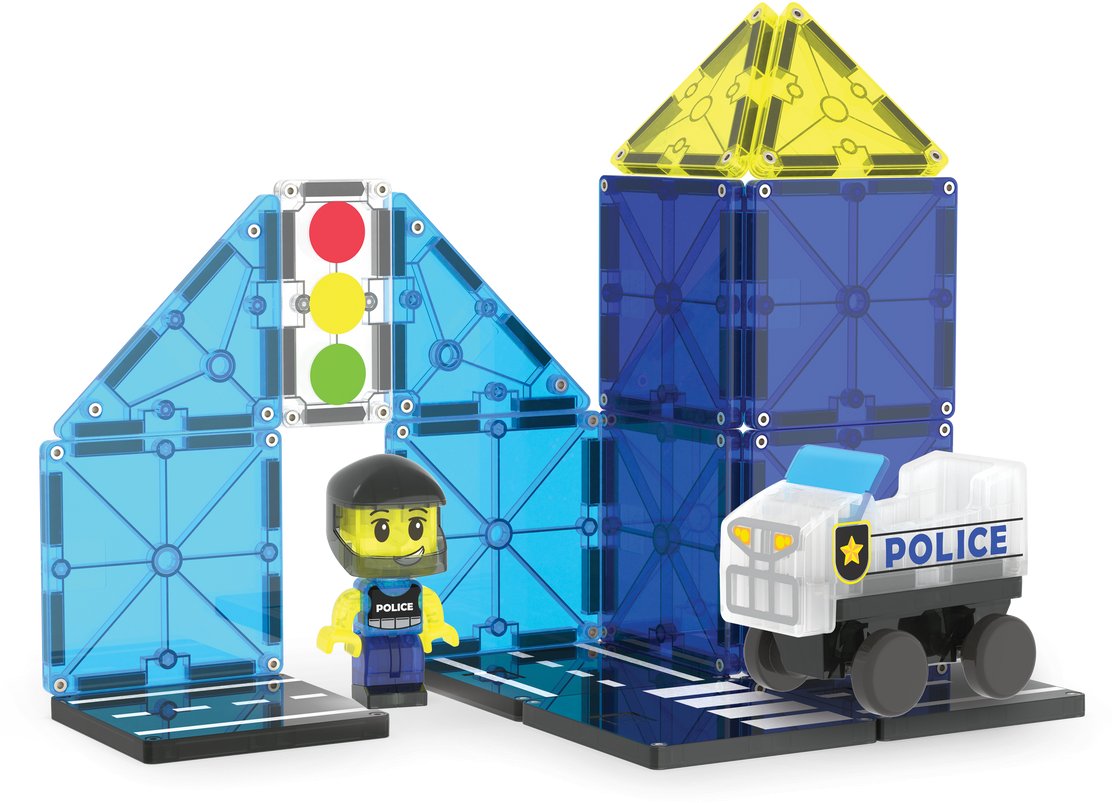 MAGNA-TILES magnet constructor set Police Patrol, 20 pcs