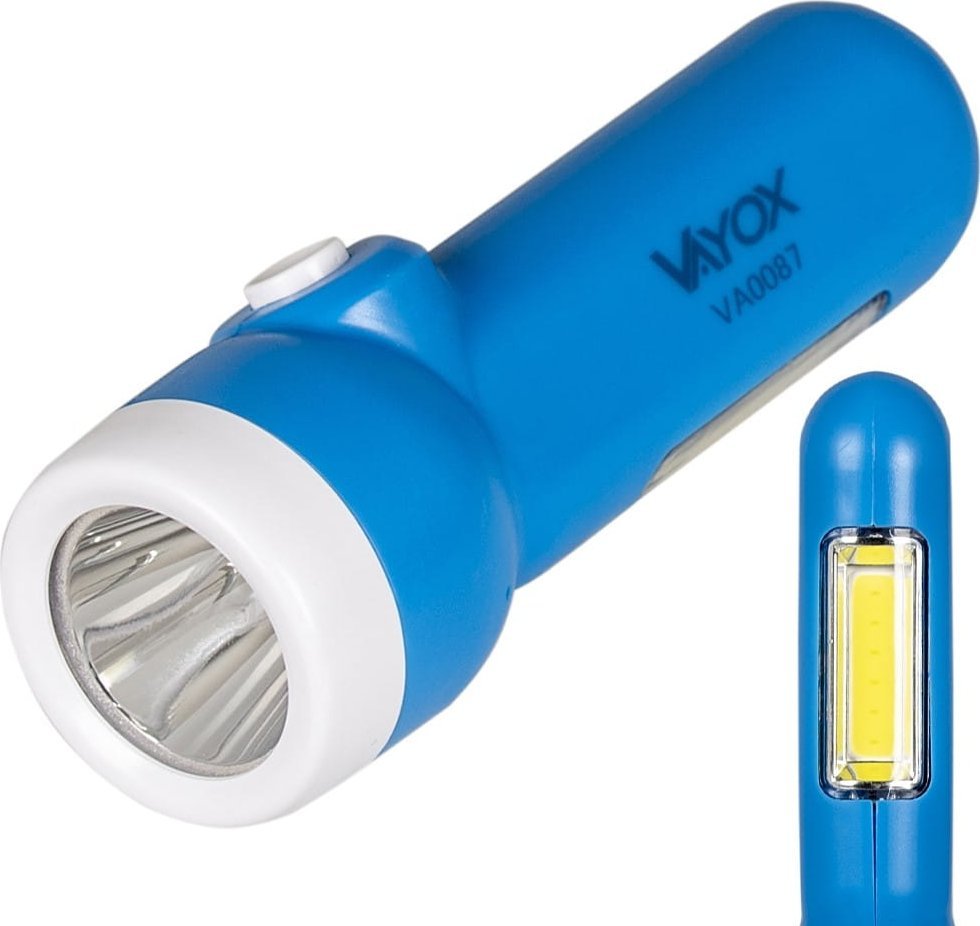 Latarka Vayox Latarka akumulatorowa 2w1 ze światłem bocznym VA0087 VAYOX