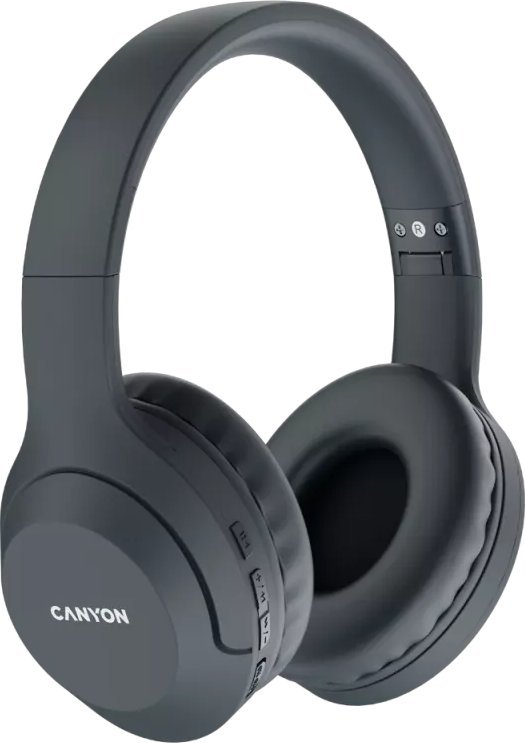 Słuchawki Canyon CANYON BTHS-3, Canyon Bluetooth headset,with microphone, BT V5.1 JL6956, battery 300mAh, Type-C charging plug, PU material, size:168*