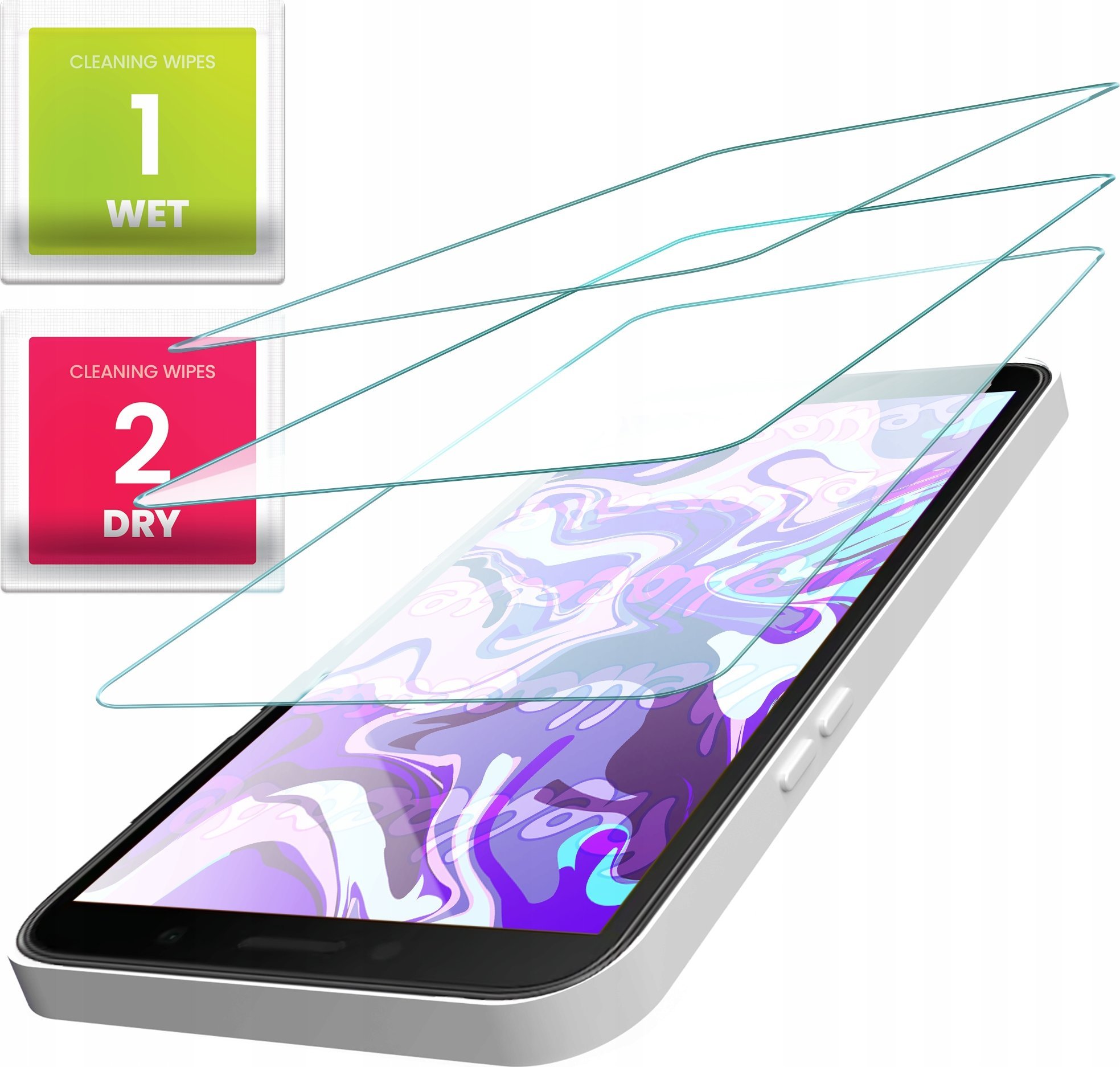 Hello Case 3-PAK Szkło Hartowane do Samsung Galaxy S8 Plus (szybka 9H, płaskie 2.5D)