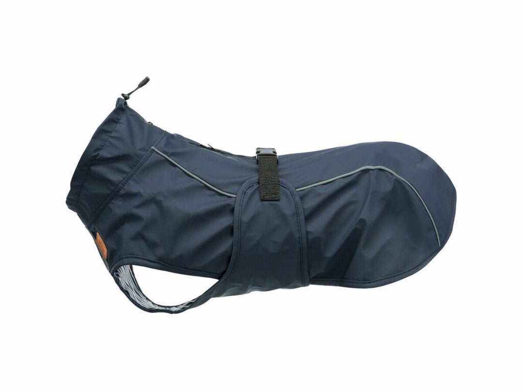 Płaszcz przeciwdeszczowy dla psa Trixie Husum Ciemnoniebieski L
