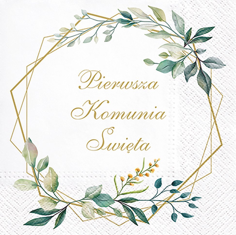 Zestaw Komunijny Dekoracje Stołu Ozdoba Pokrowce Serwetki Komunia Święta