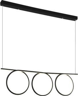 Lampa wisząca Milagro Lampa wisząca czarna Milagro LOOP BLACK LED ML523