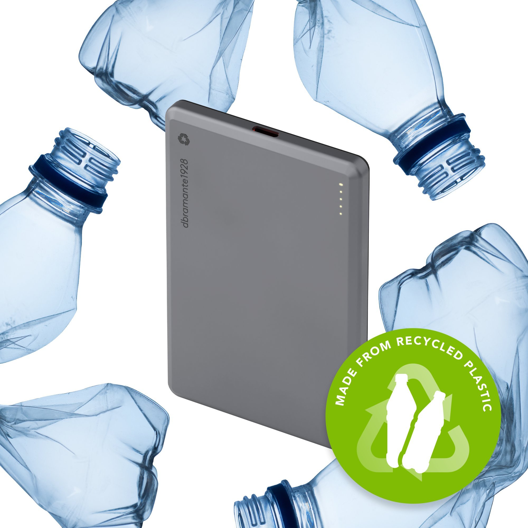 dbramante1928 re-charge, 5000 mAh, Wireless charging, 3.87 V, Grey