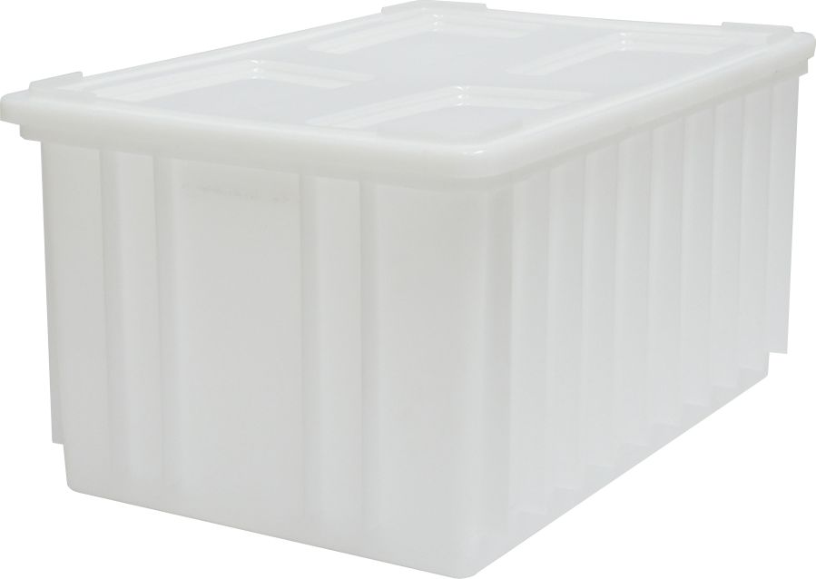 Artech Pojemnik magazynowy z pokrywą, wym. 60x40 cm, biały, atest na kontakt z żywnością, bez uchwytów