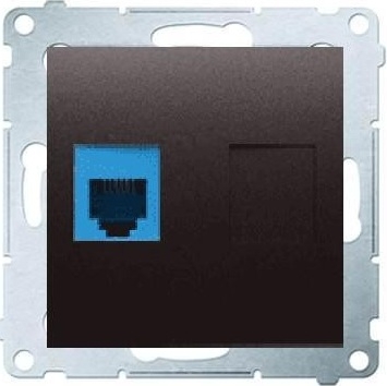 Kontakt-Simon Gniazdo telefoniczne SIMON54 pojedyncze RJ12 antracyt - DT1.01/48