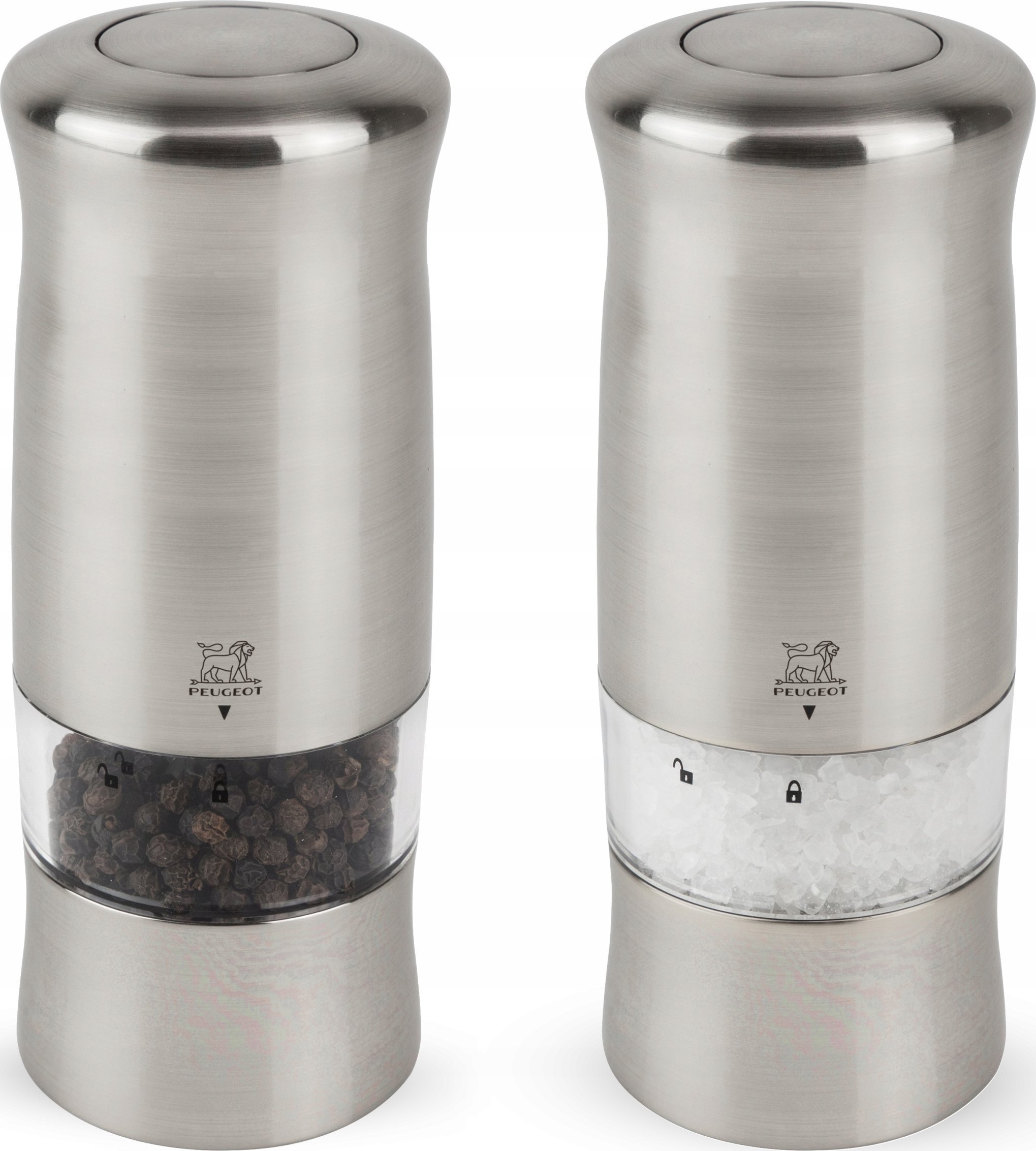 ZELI Zestaw młynków elektrycznych do soli i pieprz