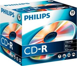 Philips CD-R 700 MB 52x 10 sztuk (CR7D5NJ10/00)