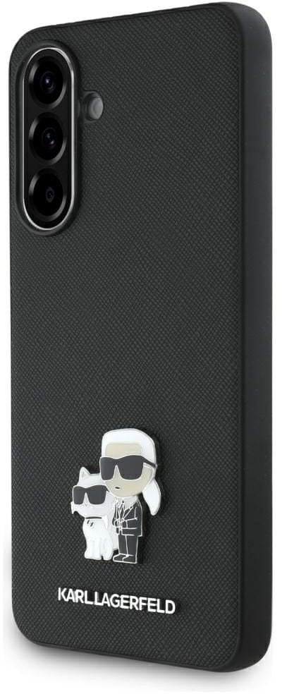 Etui Karl Lagerfeld Saffiano w/ K&C Metal Logo do Samsung Galaxy A36 czarny