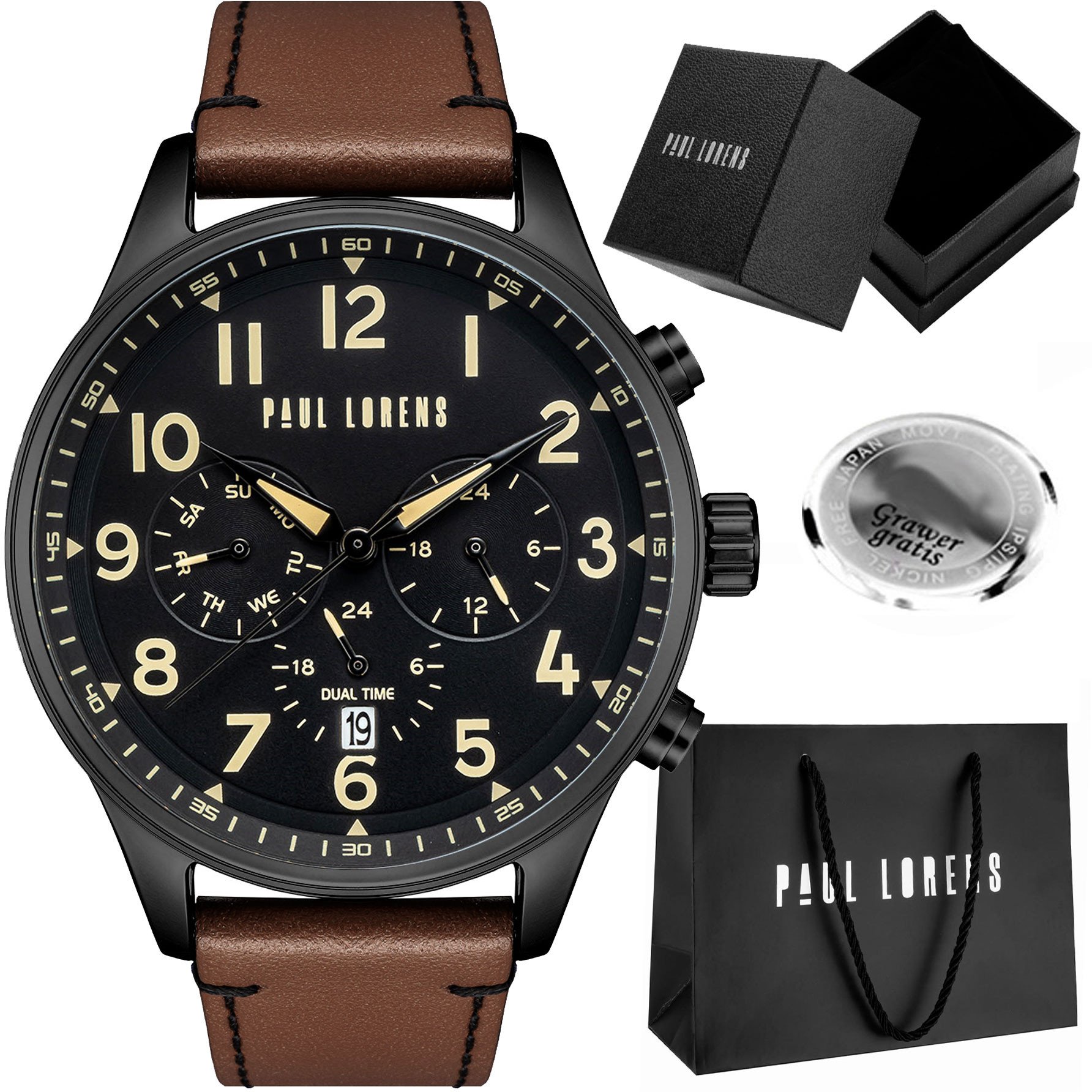 Zegarek męski Paul Lorens - BAYAS-PROF Z GRAWEREM