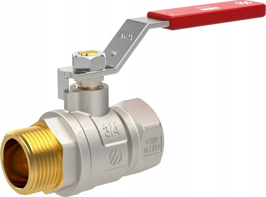 Zawór kulowy do wody DN15 1/2 GZ-GW SENA VA30 dźwignia Inox