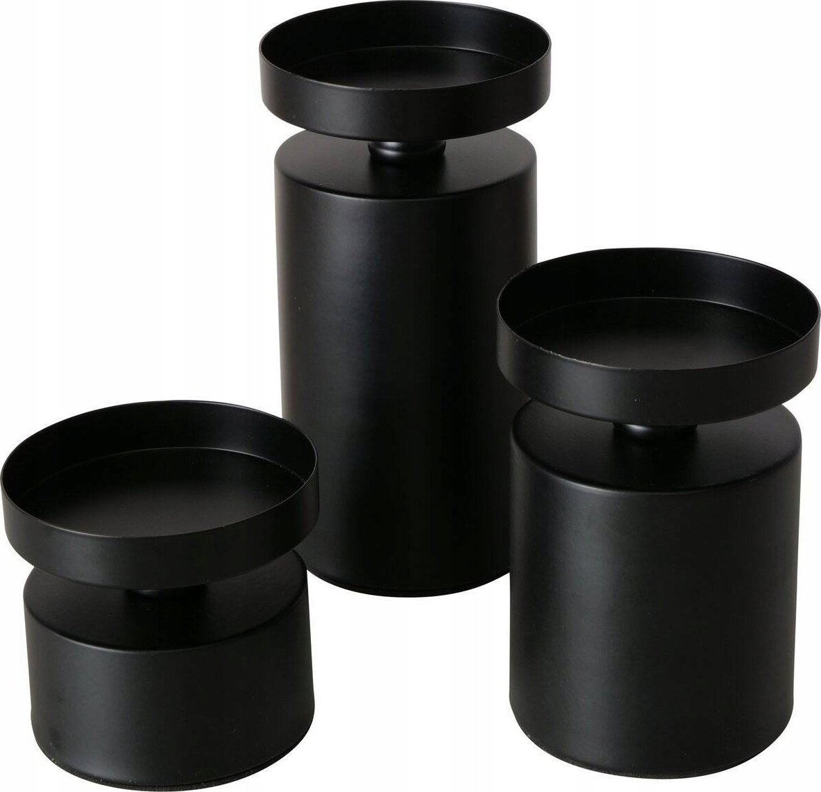 Boltze Świeczniki na stół na grube świece MERIL, 3 sztuki, Ø 7, 5 cm