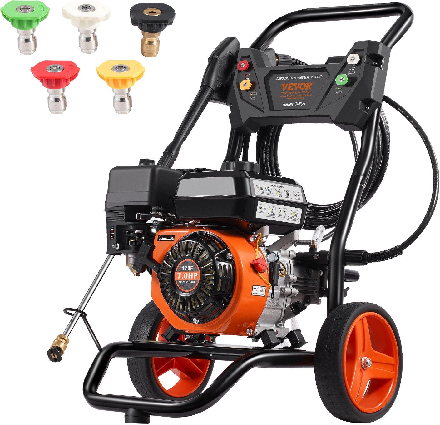 Gazowa Myjka Ciśnieniowa 3400 PSI 10 L/min