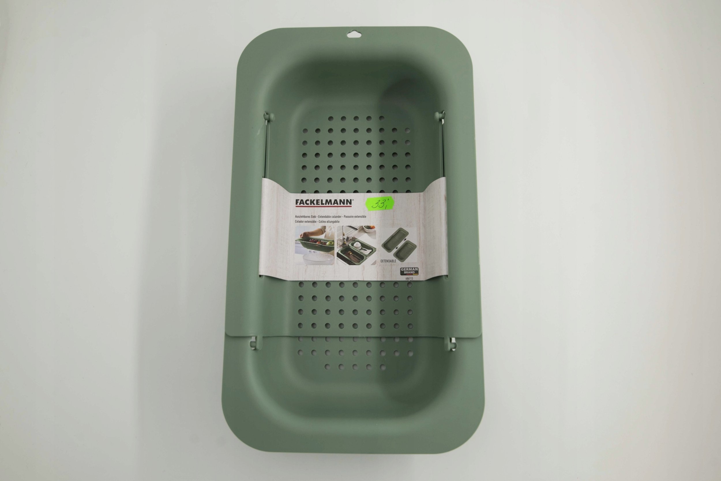 EXTENDABLE SINK COLANDER 20X34.5X47.5CM
