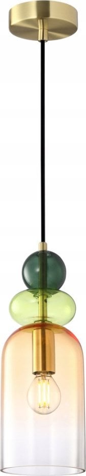 Lampa wisząca Italux Italux Manso PND-37462C-MC-GD lampa wisząca zwis 1x40W E14 multikolor/złota