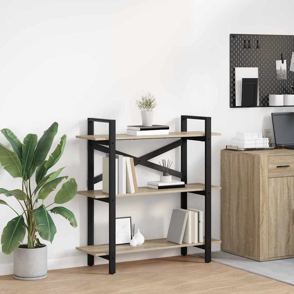 vidaXL Półka na książki Dąb Sonoma 100 x 33,5 x 102 cm