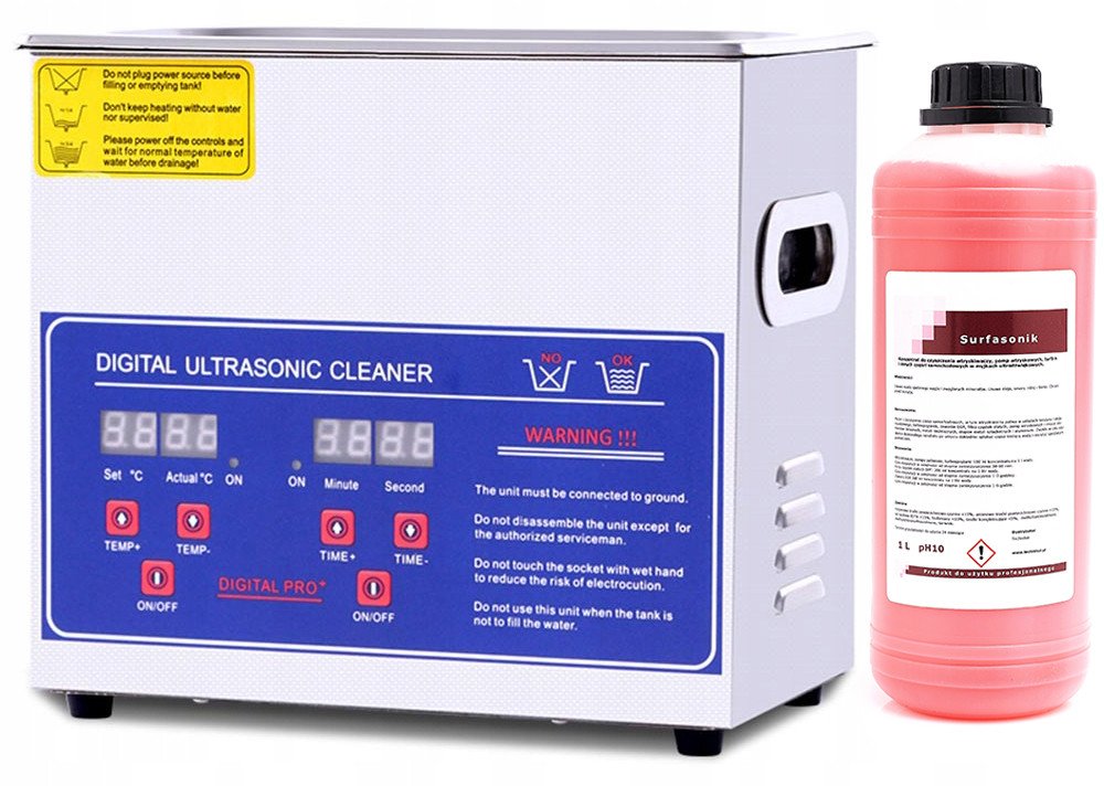 Techrebal MYJKA ULTRADŹWIĘKOWA LCD 3,2L CZĘŚCI MECHANIKA EGR