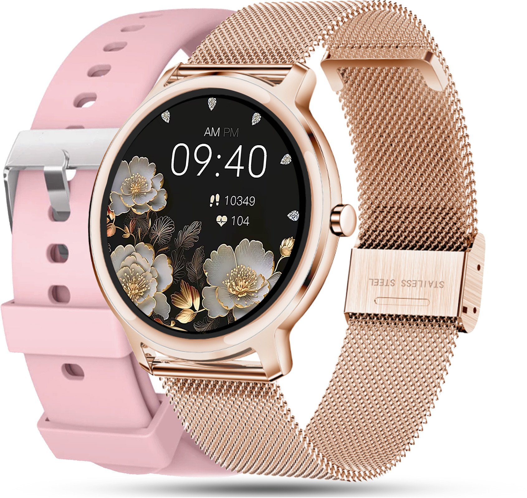Zegarek SMARTWATCH RUBICON rosegold