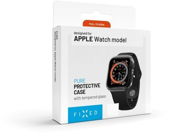 Fixed | Pure protective case with tempered glass for Apple Watch 10 42mm | Clear