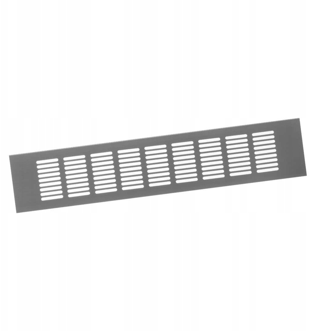 ALUMIN. VENT. GRILLE, 80X400MM, SILVER
