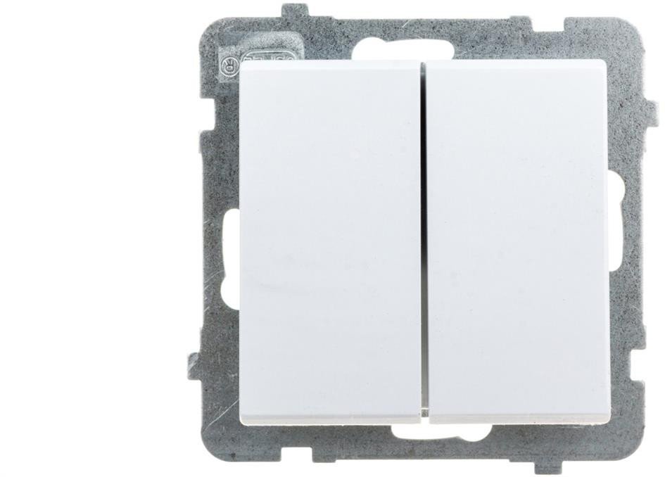 SONATA Łącznik podwójny schodowy biały mat ŁP-10R/m/75