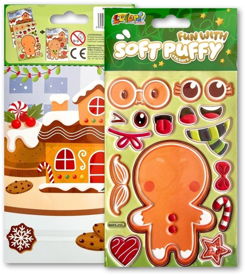 Naklejki puffy Fun with Gingerbread