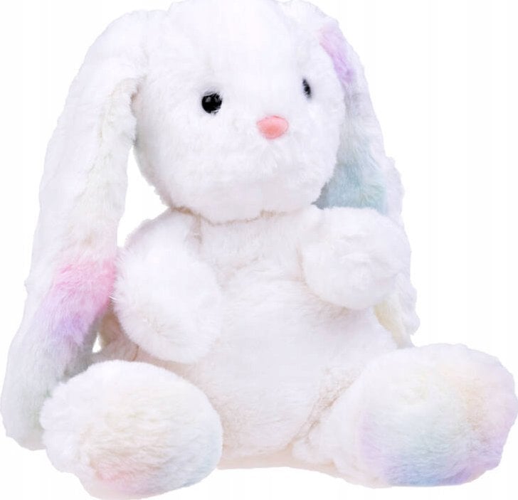 Pluszowy biały tęczowy Królik maskotka Pluszak 24 cm ZA4401