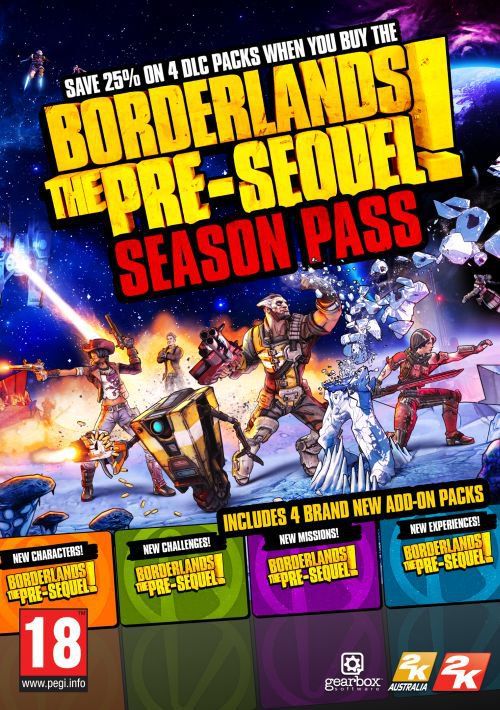 Borderlands: The Pre-Sequel Season Pass PC, wersja cyfrowa