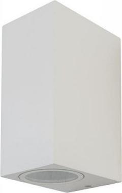 Kinkiet V-TAC Oprawa ewelacyjna VT-7652 SLEEK GU10 WALL FITTING(ALUMINUM) SQUARE-WHITE BODY,2 WAY IP44 7541