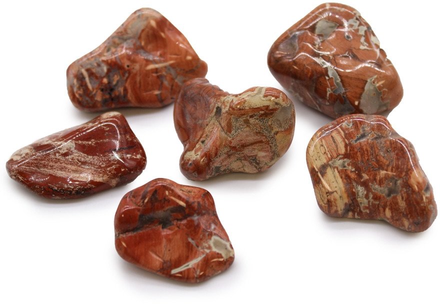 Kamień Afrykański Duży - Jasny Jaspis | 6 sztuk