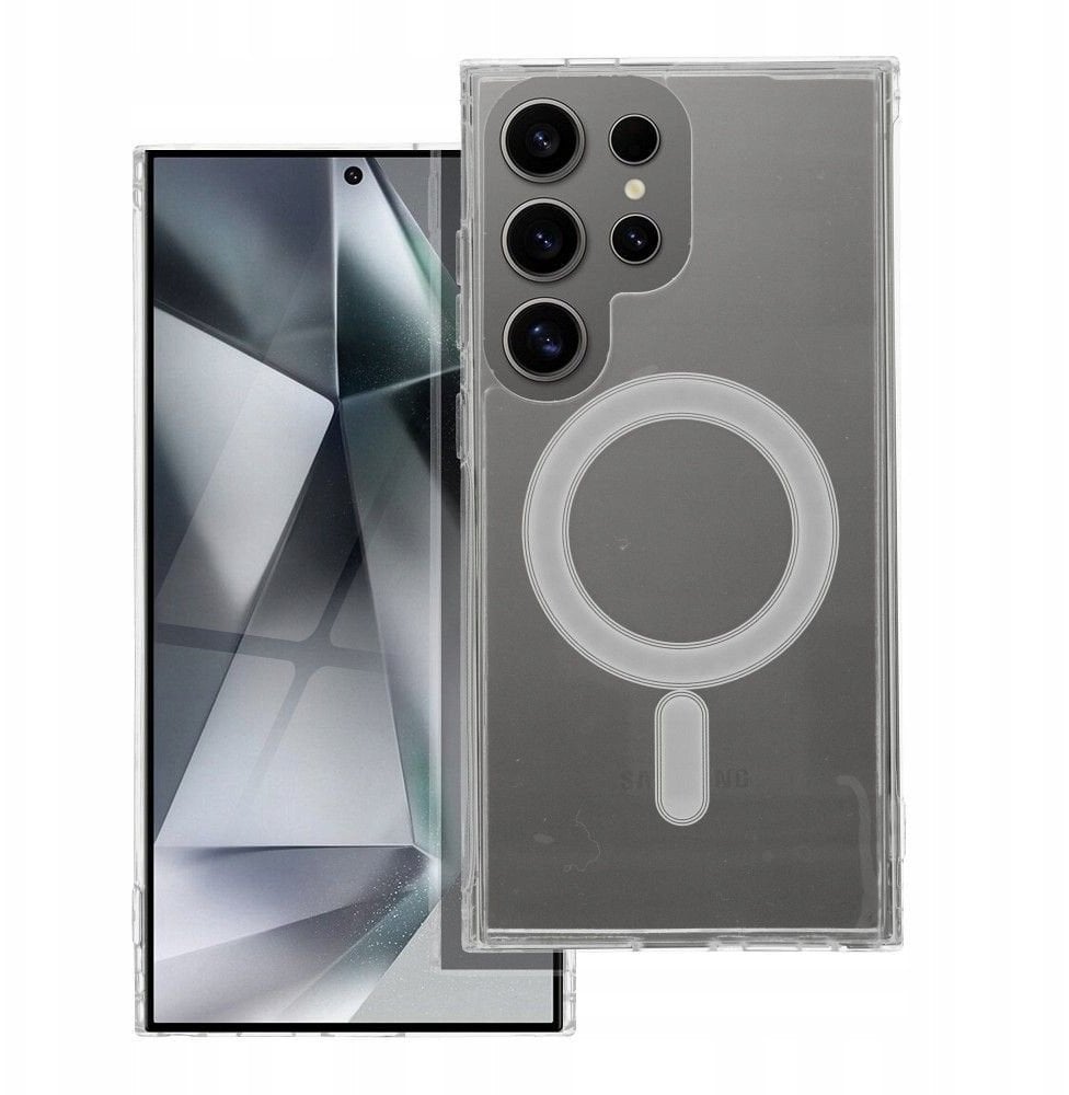 Futerał CLEAR MAG COVER kompatybilny z MagSafe do SAMSUNG S25 Ultra transparentny
