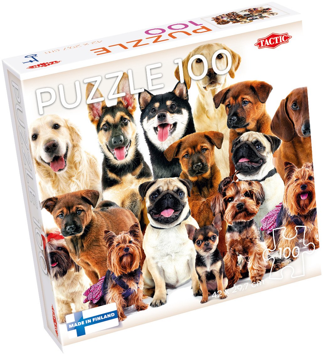 Puzzle 100 Group of Cute Dogs