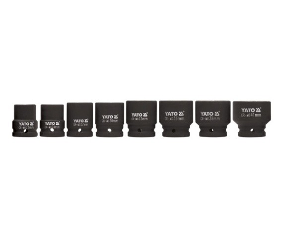 Yato Zestaw nasadek udarowych 6-kątnych 3/4" 22-41mm 8szt. (YT-1115)