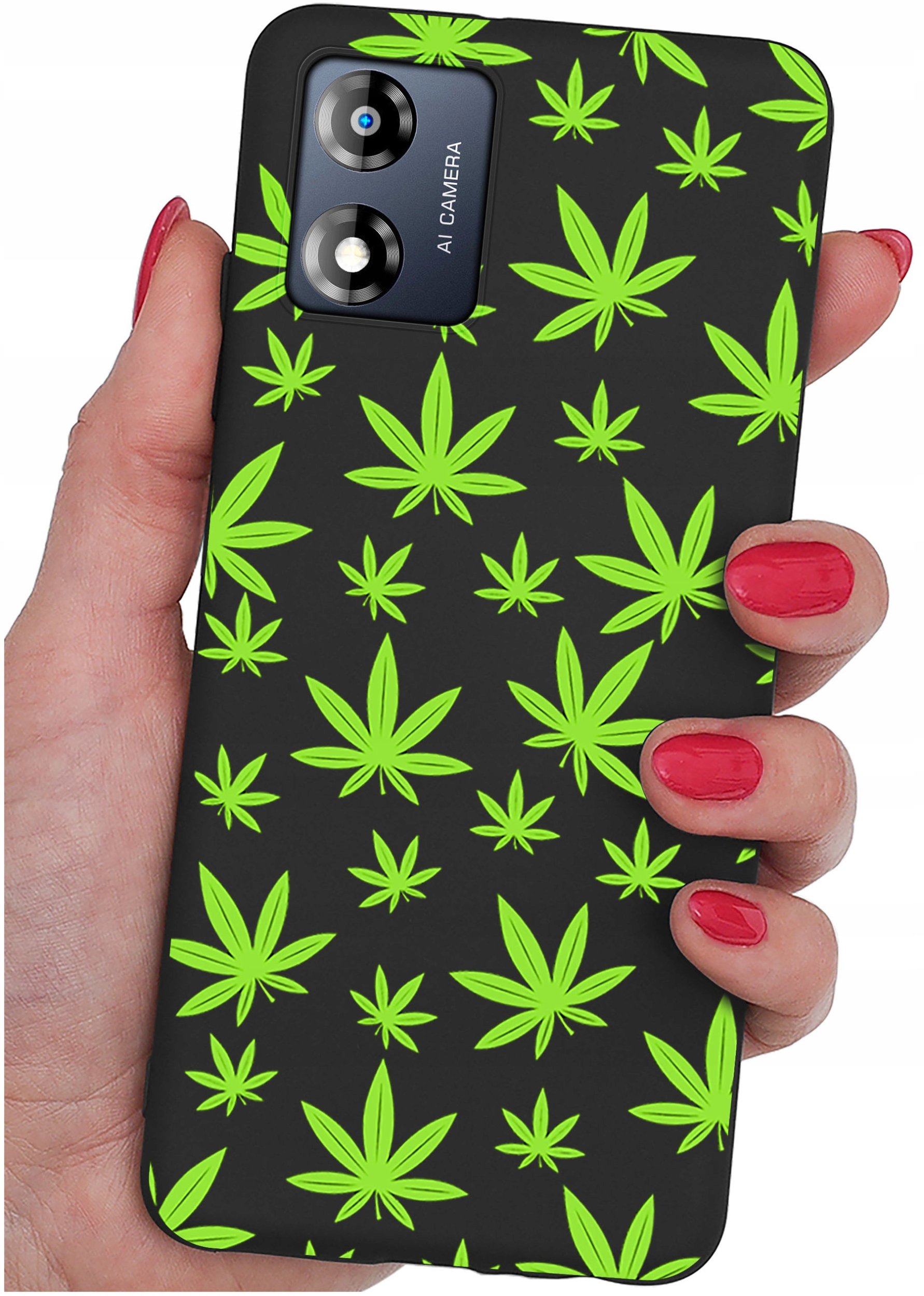 Etui do Motorola Moto E13 WZORY |SILIKONOWE MATT CASE + SZKŁO 9H