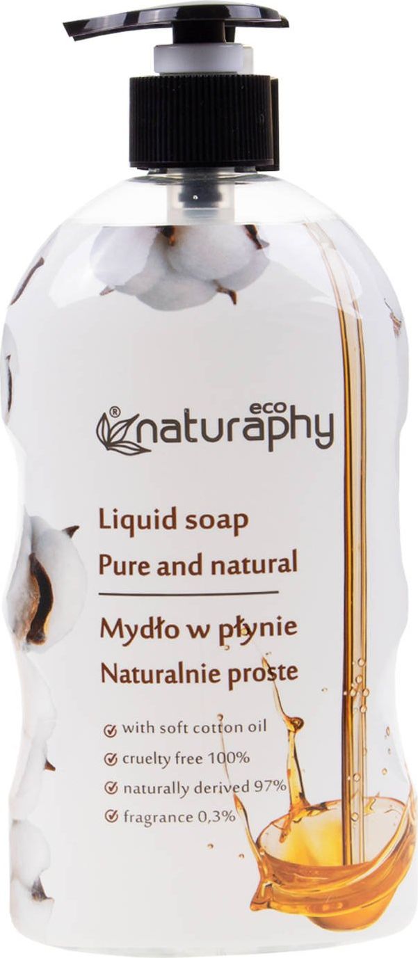 BluxCosmetics Mydło do rąk w płynie naturalne ECO z olejkiem nasion bawełny 650 ml