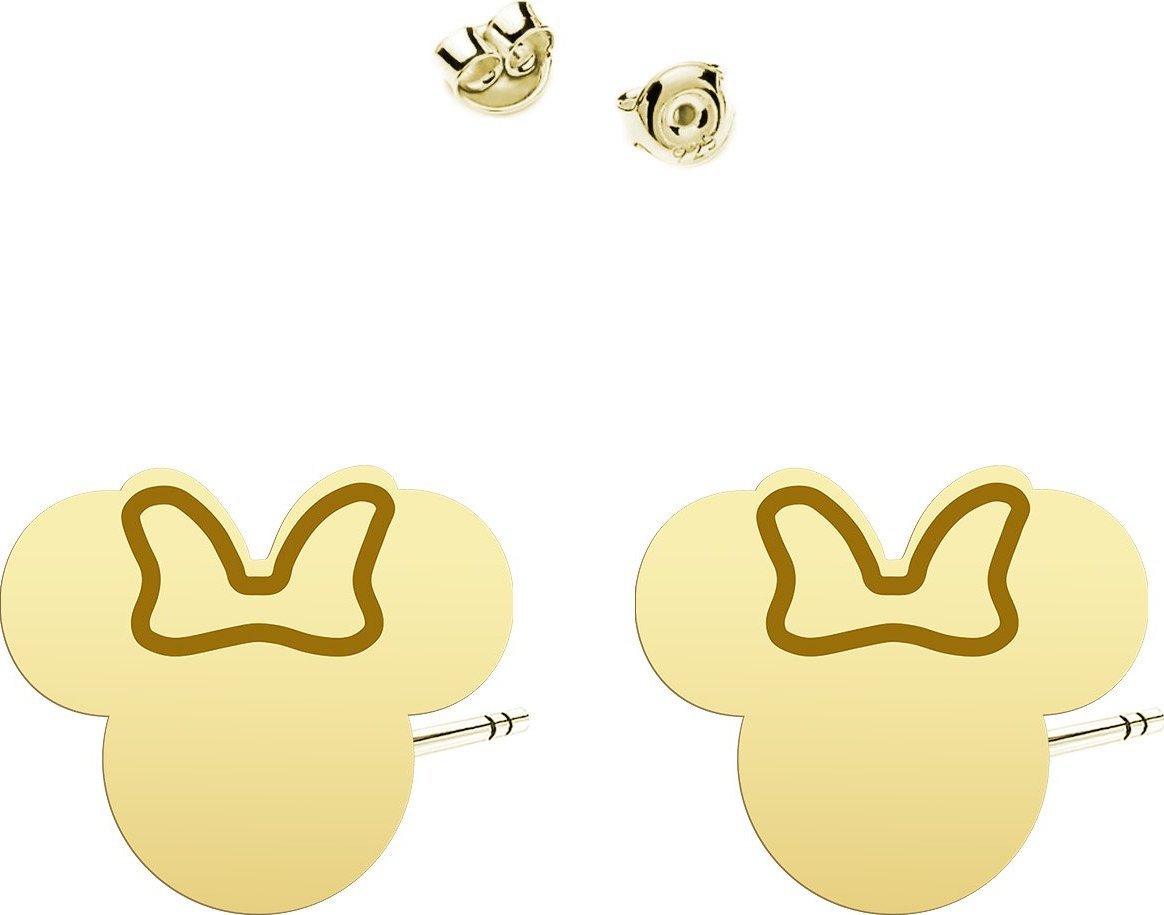 Radziszewska Jewellery Kolczyki z Myszką Miki srebro pozłacane
