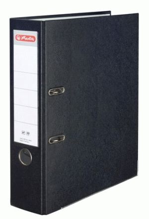 Segregator Herlitz dźwigniowy A4 80mm czarny (0011167061)