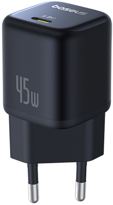Baseus PicoGo GaN Ladegerät 45W EU Schwarz