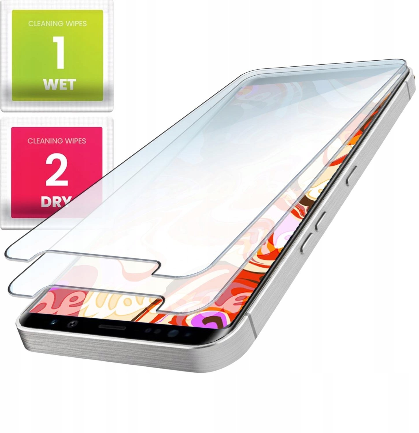 2-PAK Szkło Hartowane Do Samsung Galaxy Note 8 (Płaskie, 2.5D, Szybka, 9H)
